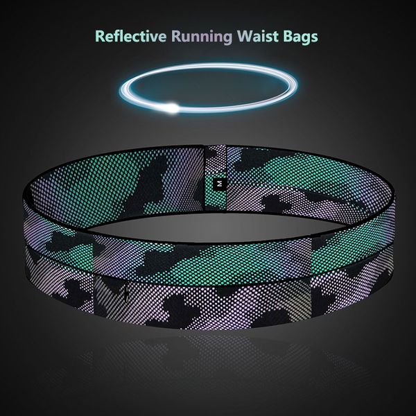 

outdoor bags reflective running waist multi-function large-capacity pockets mobile phone holder cycling fitness ultra-thin