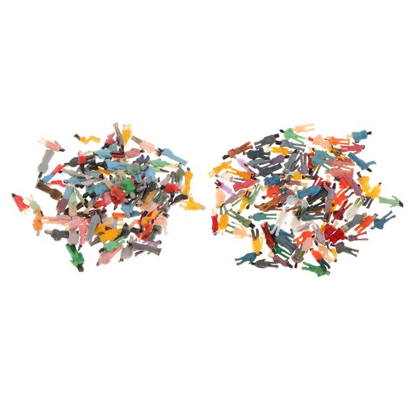 

200x plastic painted people figure train scenery standard 1:150 1:200 scale