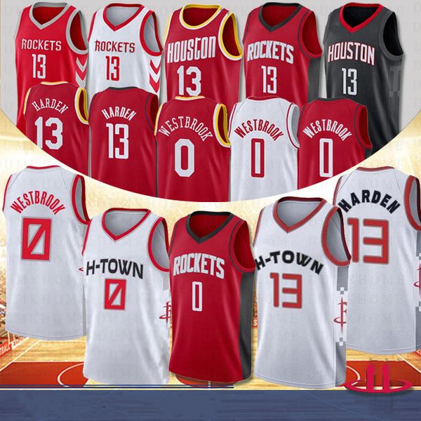 

ncaa james 13 harden russell 0 westbrook college basketball jerseys 34 olajuwon basketball 2020 new men jerseys embroidered, Black;red