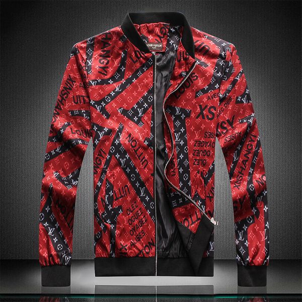 

20ss mens jacket fashion pattern print slim fit windbreaker mens antumn winter outdoorwear coats mens designer jacket long sleeve zipper, Black;brown
