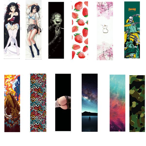 

professional pro skateboard griptapes 23*84cm multi graphic griptape longboard scooter skateboard sandpaper deck grip tape rough