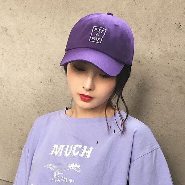 

11l8v korean style fashion letter embroidery purple children baseball cap embroidered hat summer harajuku all-match soft baseball cap su, Blue;gray