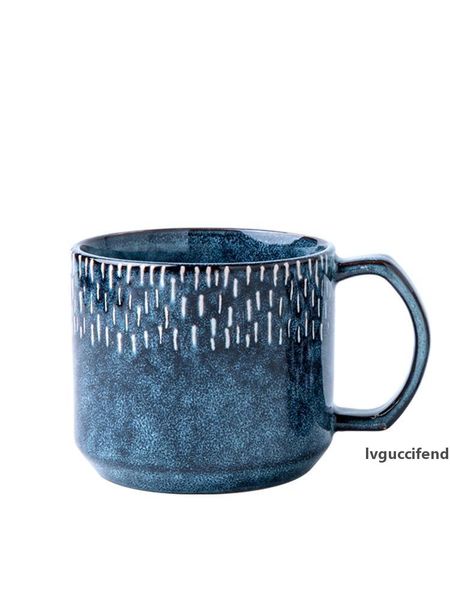 

creative mug ceramic large capacity personalized breakfast cup color coffee cup for men and women couples using 550ml t200506