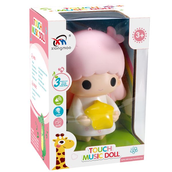 

kid toy smart touch control music doll lantern merlot rabbit for kid gift 06