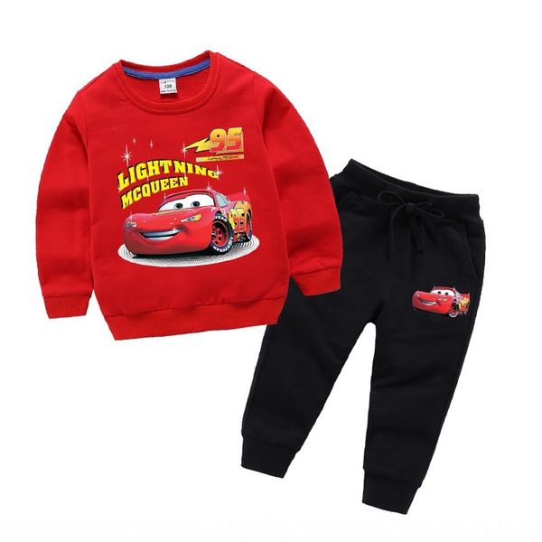 

wang sports wear wang team mai kun car children's wear boys' long sleeve sweater set 2020 children's sports clothes