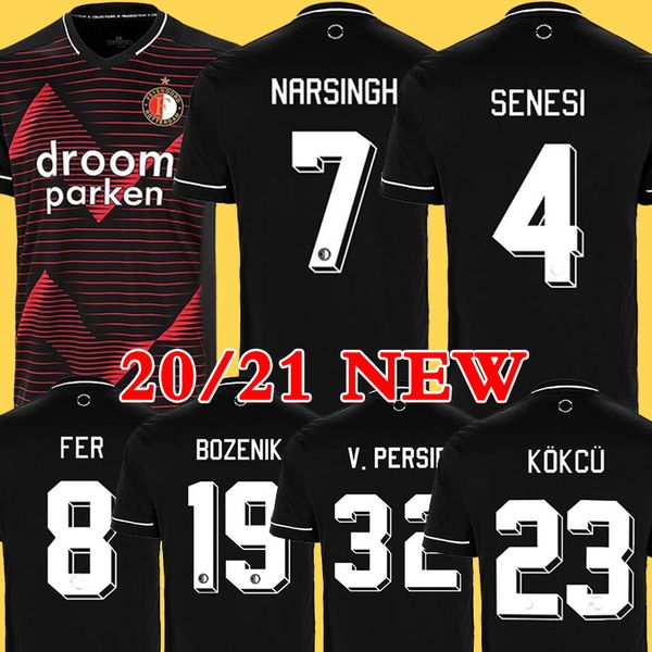 

20 21 feyenoord soccer jersey kokcu berghuis fer camiseta de futbol jorgensen camiseta de fÃºtbol 2020 2021 senesi men kids football shirt, Black;yellow