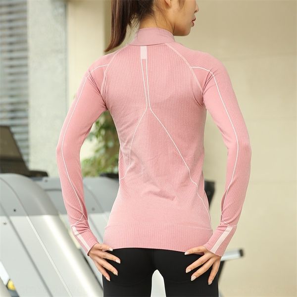 

korean style autumn and winter new coat coatyoga suit women's long-sleeved slim collar coat sports leisure running fitness suit, White;red