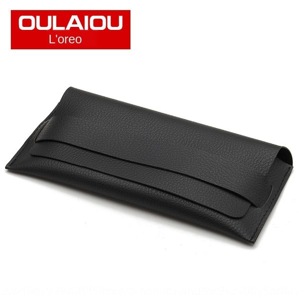 

convenient box box sunglasses black sunglasses universal 2020 new soft bag leather cover binding, Blue