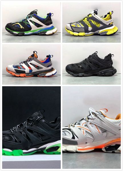 

balenciaga shoes выпуск 3.0 tess s париж трек мужчины gomma maille черного для женщин тройного неуклюжей тапки повседневной обуви горячей ау, Black