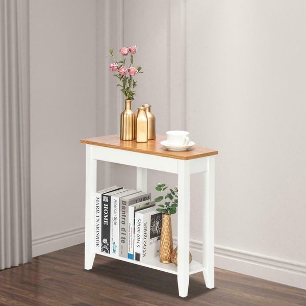 

modern style home coffee table living room side end table sofa stand walnut hot