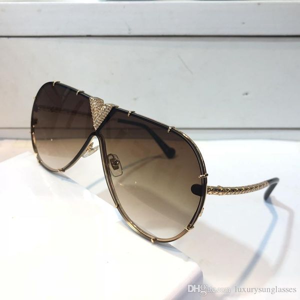 

millionaire z1060 sunglasses with little stones retro vintage designer sunglasses shiny gold summer style laser 1060 gold plated quality, White;black