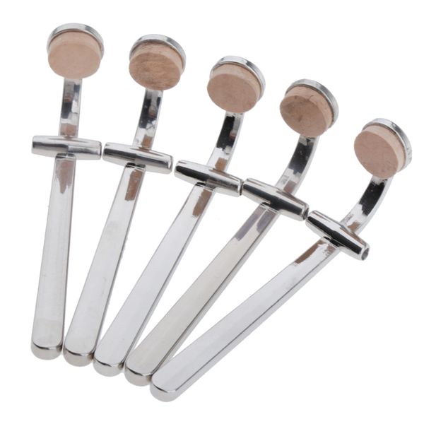 

5 lot silver trombone waterkey spit value & cork pad instruments accessories