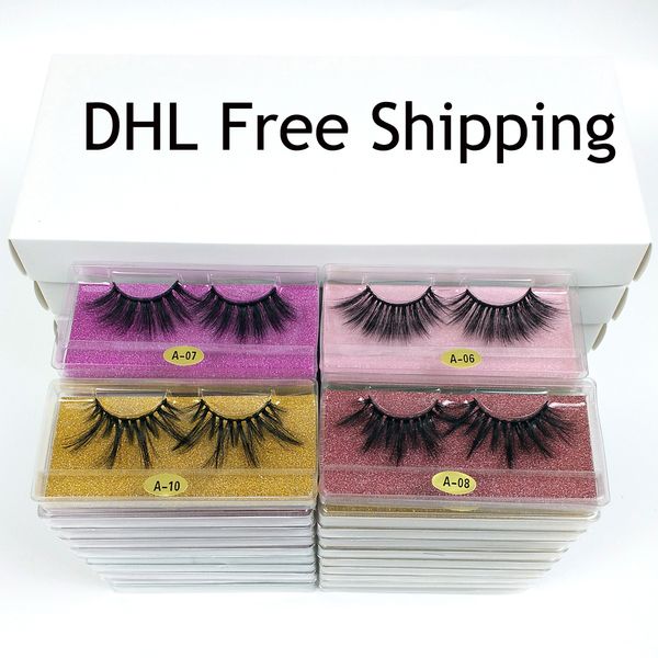 

25mm lashes wholesale 10 styles 25 mm false eyelashes thick strip 25mm 3d mink lashes makeup dramatic long mink lashes in bulk