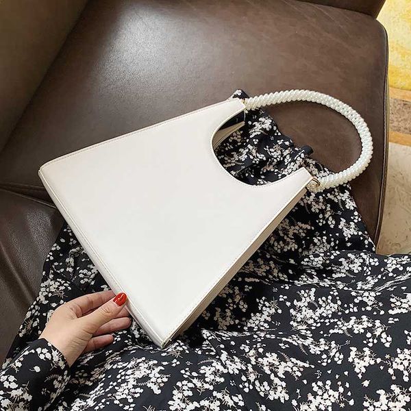 

pearl shoulder belt small pu leather shoulder bags for women 2020 solid color handbags female travel totes hand bag