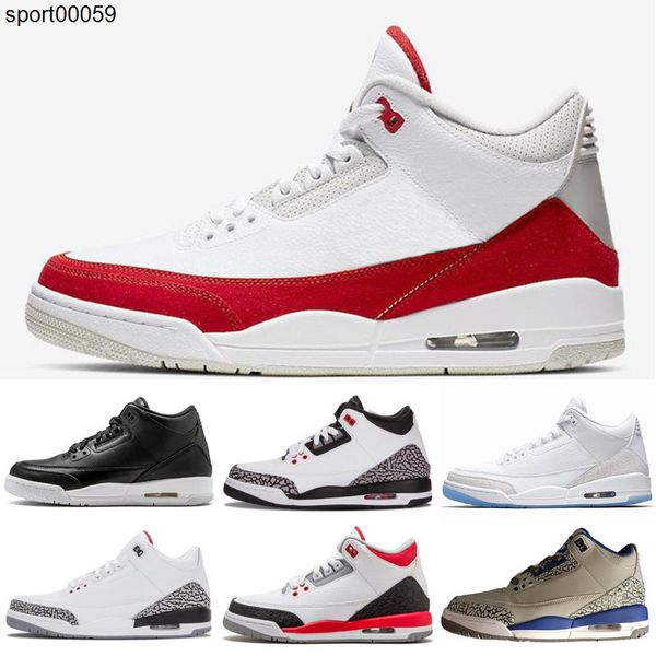 

jumpman 3 белый черный ретро цемент инфракрасные 23 дети баскетбол обувь кроссовки для мужчин gs волк серый advanced qaulity version, Black