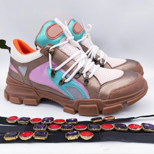 

flashtrek sneaker with removable crystals mens luxury designer shoes casual fashion luxury designer womens shoes sneakers s3332