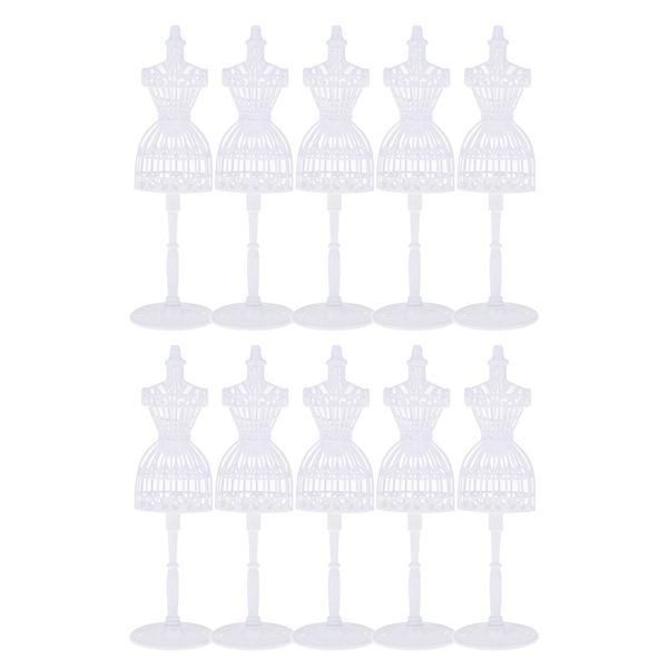 

1:6 doll display stand mannequin white for clothes gown 3d cutting 10x