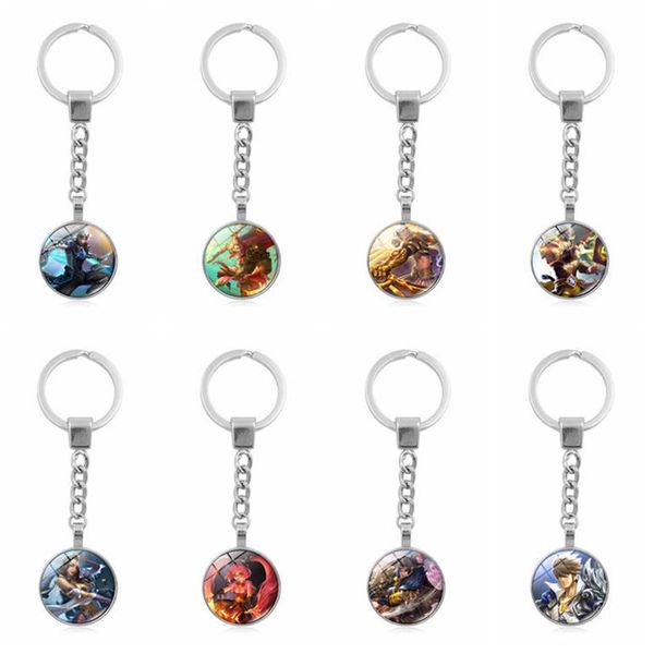 

dhl epacket mobile game king keychain time gem dmkr151 mix order key chain keychain key rings, Slivery;golden