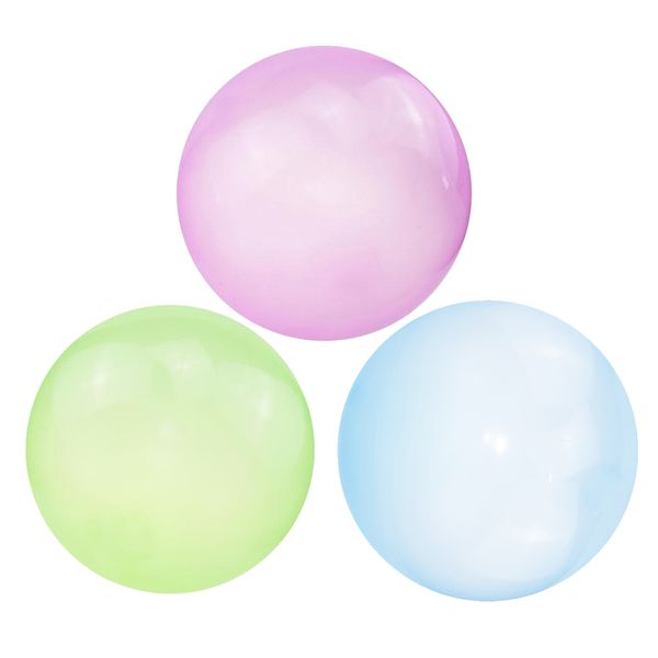

3x inflatable bubble ball bubble balloon outdoor party green blue purple s