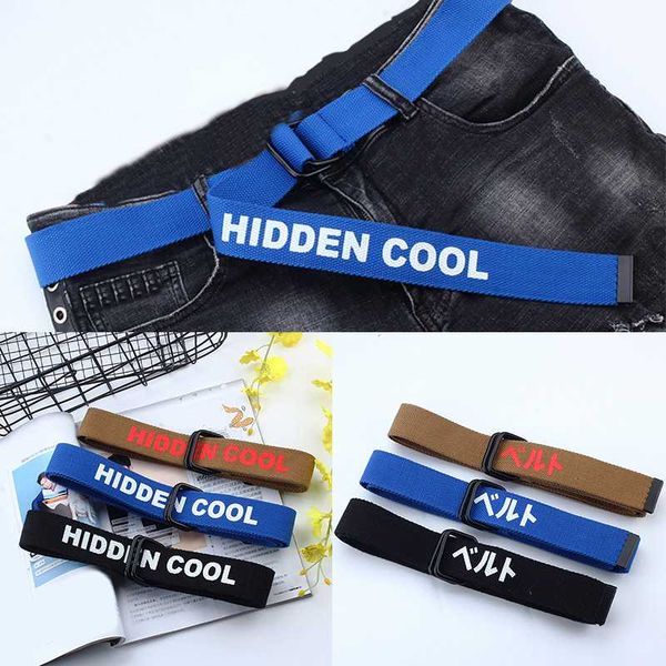 

new canvas belts letter printed square double buckle waist strap long wide belts for women punk jeans belt, Black;brown