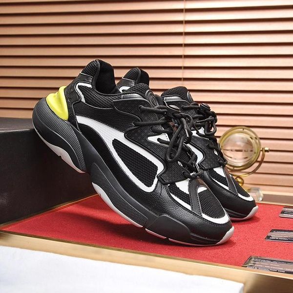 

fast delivery black b24 sneaker men 's shoes chunky sneakers autumn and winter fashion lace -up men breathable shoes sale scarpe da uo