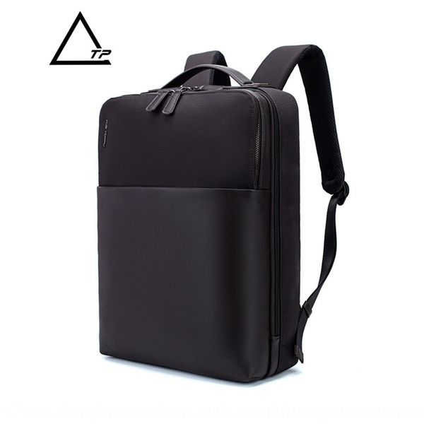 

2020 new men's computer bag computer backpack korean style student bag lightweight leisure business backpack, White