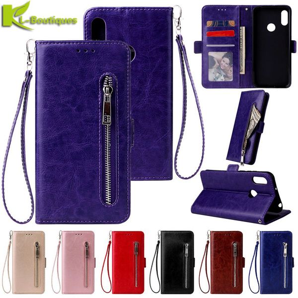 

huawei honor 8a case honor8a cover on for coque huawei honor 8a 8 a cover luxury classic style zipper wallet leather phone cases