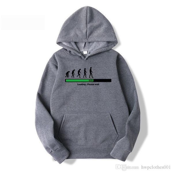 

the history of human evolution a street style fall and winter fleece fleece hoodie wholesale fashion hoodie lovers hoodie white font, Black