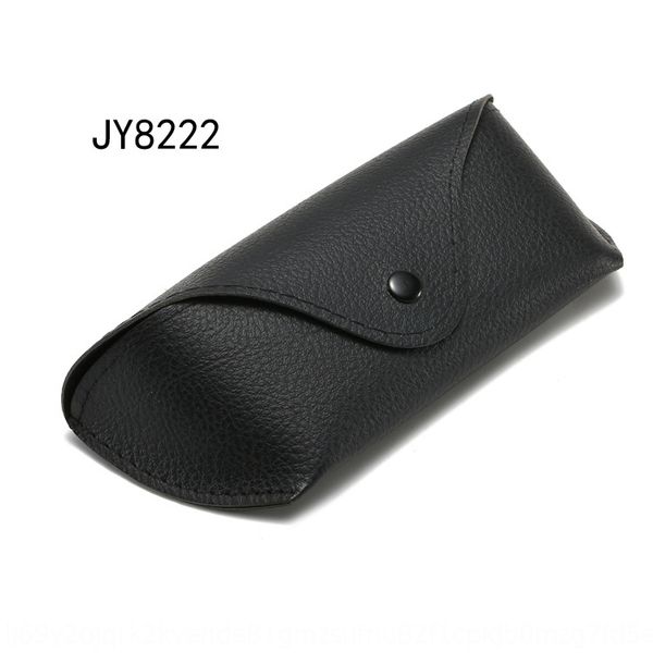 

3026 case case storage sun leather fashion button glasses box 3025 soft bag glasses storage box, Blue