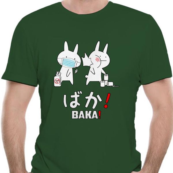 

baka 100% cotton t-shirts seniors class of 2020 quarantined pure cotton breathable camisetas japanese slap, White;black