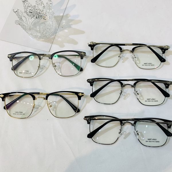 

2020 new tr90 2020 new and women light fashion half-frame plain mirror with myopia arrow web celebrity men and women, Silver