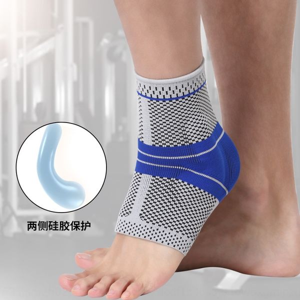 

спорт разминка silicone трикотажных нейлоновые защит защиты теплой лодыжки баскетбол футбол сжатие силиконовых лодыжек, Blue;black