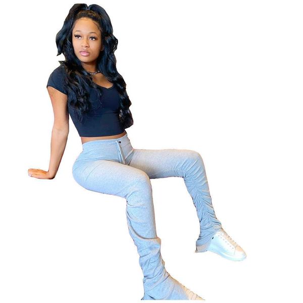 

женщины клеш брюки женские штабелях joggers плиссе sweatpants высокой талией брюки split bell bottom карандаш брюки женщины clothespprb, Black;white