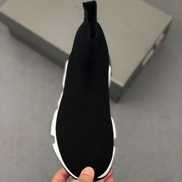 

крупногабаритные трек кроссовки hommes chaussures черный белый 587280w05g91000 черный белый красный подошву каблуки носки обувь женщины эспа, Black