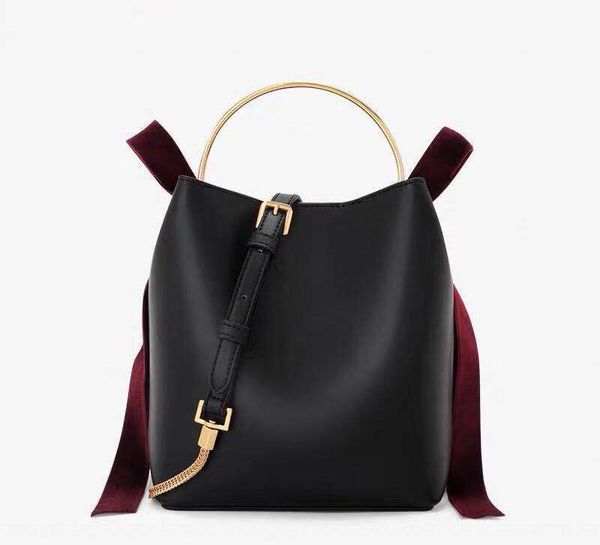 

bexef small butterfly bucket ck2019 new fashion bucket bag large capacity bow decorative metal portable single shoulder straddling women&#03