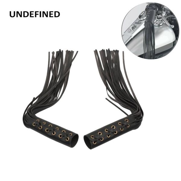 

7/8" motorcycle grips cover leather fringed hand grip 25mm handlebar grips for roadmaster custom moto chief vintage