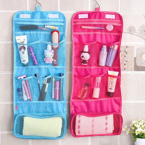 

cosmetic bags travel cosmetic bag solid makeup bag hook toiletry case wash organizer storage hanging pouch