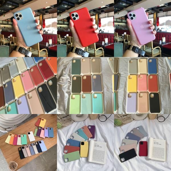 

цвет силикона shell телефон дела обложка для iphone 6 7 8 x xs xs xr макс задняя крышка с логотипом яблока для samsung galaxy s10 9