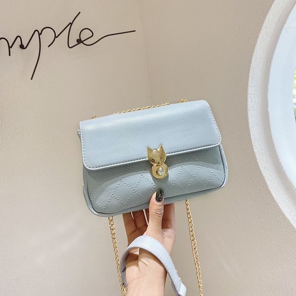 

d0tb1 ins super fire women's 2020 new korean diamond small square style western style small square bag fashion diamond grid chain shoul