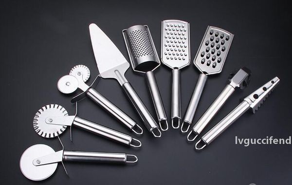 

stainless steel single wheel pizza knife roller pizza knife single round double round pizza knife baking utensils cake shovel