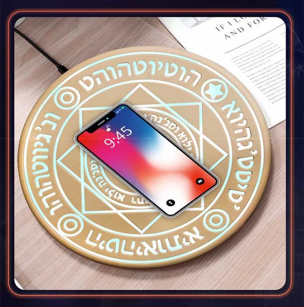 

Great Magic Matrix Wireless Charger High Quality Fashion QI 10W Wireless Chargers IPhone/Galaxy Huawei Micro USB & Type-C Fast Charging