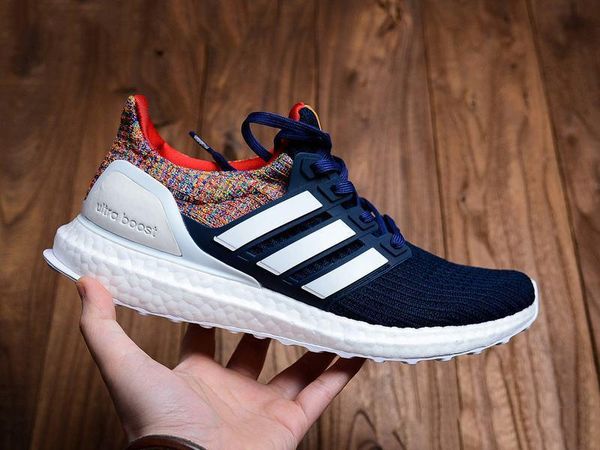 

2019 ultra boost 4.0 triple black white multicolor oreo blue grey women running shoes men sports ultra boosts ultraboost 4.0 3.0 sneaker, Black;grey