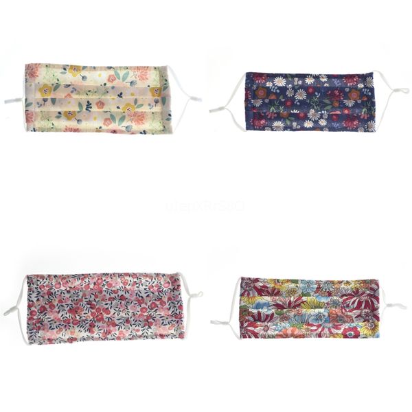 

pm2.5 mask cotton printed wit breatable valve earloop mout er adjutsable floral pm2.5 dustproof solid facial dener masks eea1584#715#609, Black