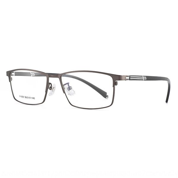 

new men's business full half frame glasses alloy glasses frame p929, Silver