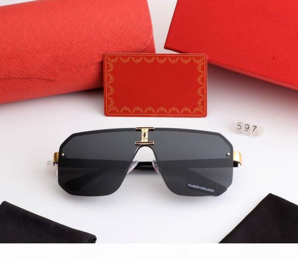 

mens summer sunglasses brand sunglasses man beach goggle glasses uv400 597 5 colors highly quality with box, White;black