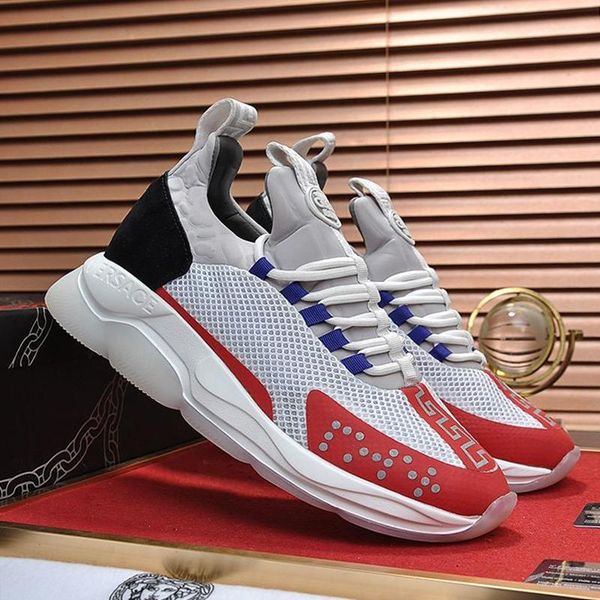 

cross chainer sneakers mens shoes comfortable running sports luxury footwears lace -up low plus size men shoes scarpe da uomo di lusso, Black