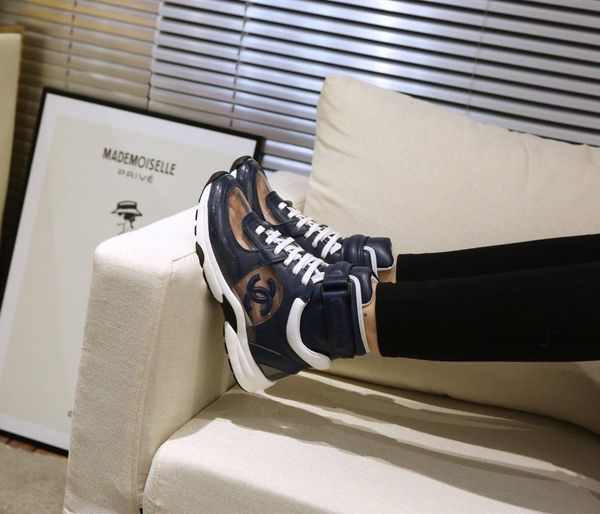 

new11 luxury ladies casual shoes fashion wild sports shoes outdoor high to help women's shoes original box packaging fast delivery, Black