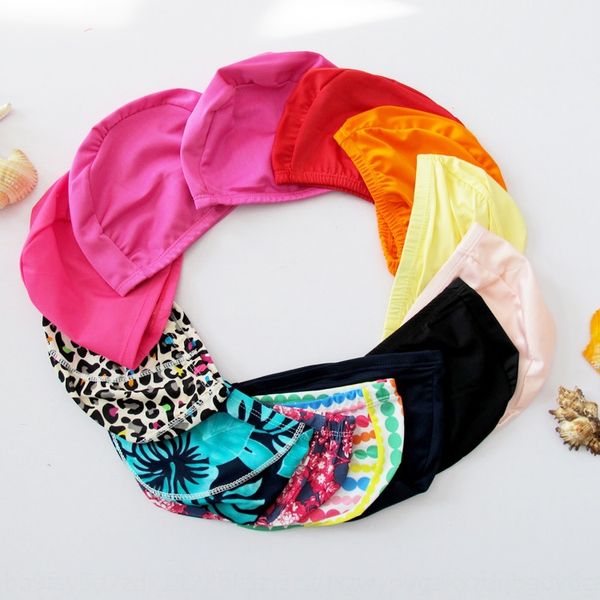 

spring cloth pure color cap swimming black swimming cap color random hair