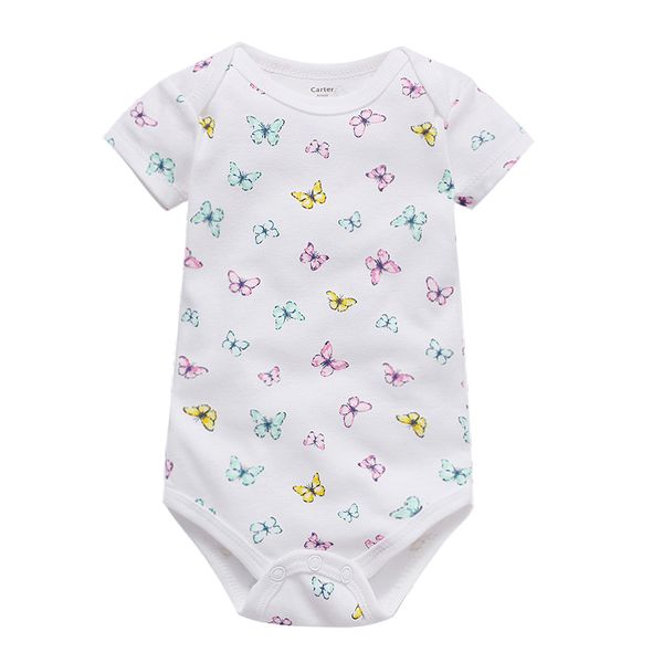 

rompers baby bodysuit born babies clothes short sleeve 3 6 9 12 18 24 months clothing, Blue