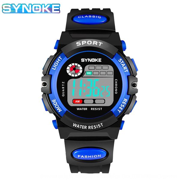 

sports waterproof and girls' children's electronic watch electron electron sports waterproof children's and girls' elect, Blue